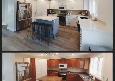 4JS before and after kitchen