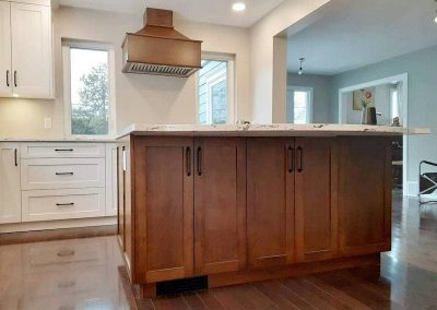 4JS kitchen island brown wood