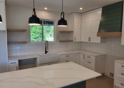 4js kitchen layout with white cabinets